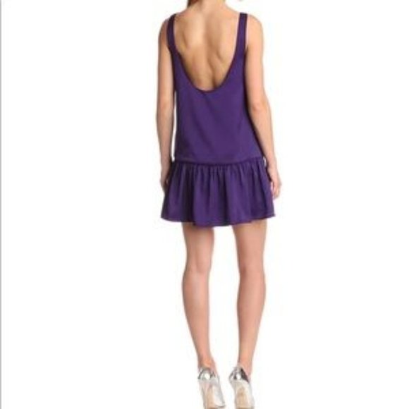 BCBGeneration Purple Amethyst Dress Drop Waist - Picture 1 of 10